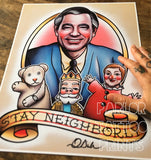 Mr Rogers Flash Art Print
