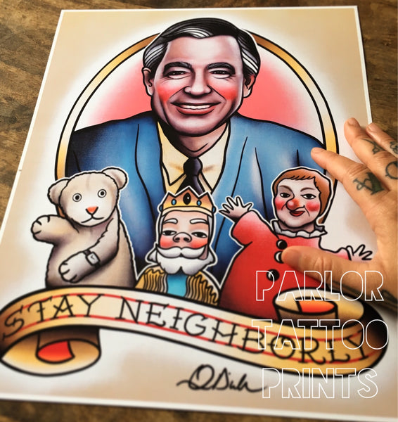 Mr Rogers Flash Art Print