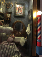 Barbershop Shadow Box - Customizable logo