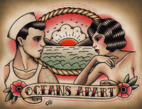 Oceans Apart Traditional Tattoo Print