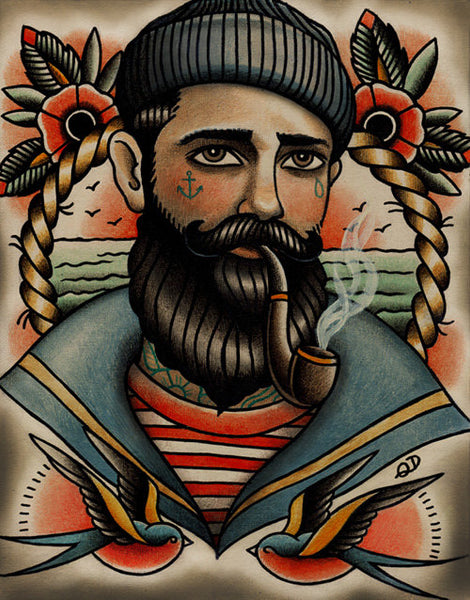 Seaman Tattoo Art Print