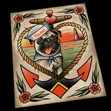 Personalized Pug Portrait