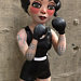 Boxing Flapper Art Toy Sculpture