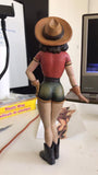 Cowgirl Art Toy Sculpture