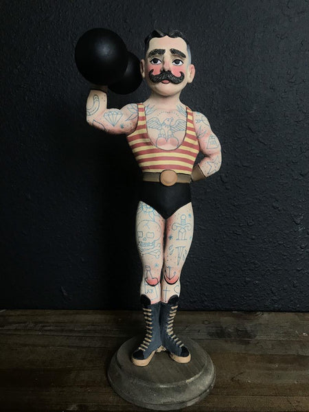 Strongman Art Toy Sculpture