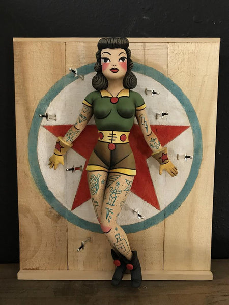 Target Girl Art Toy Sculpture