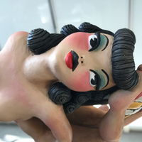 Bent Back Girl Art Toy Sculpture