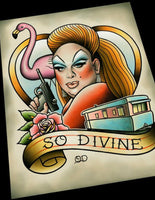 Divine Tattoo Flash Art Print